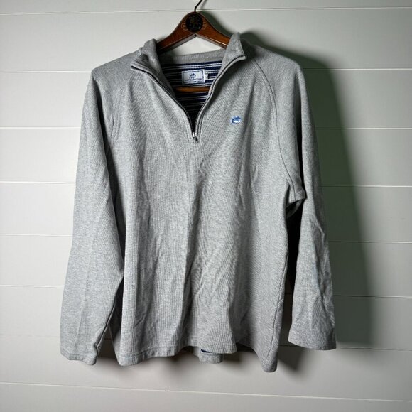 Southern Tide Long Sleeve Quarter Zip Women’s Golf Shirt Gray Size Large - Picture 9 of 11